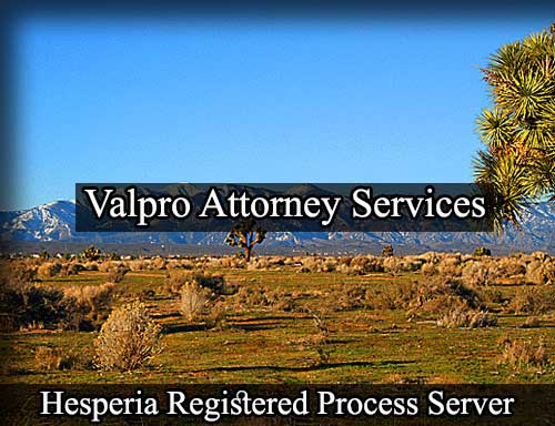 Hesperia California Registered Process Server