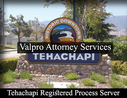 Tehachapi California Registered Process Server