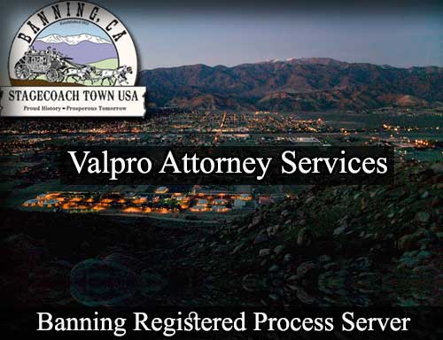 Banning California Registered Process Server