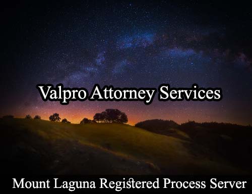Mount Laguna California Registered Process Server