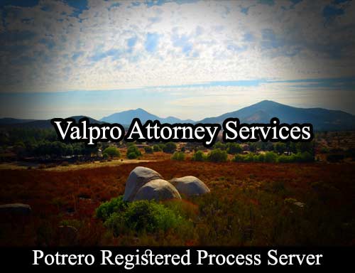 Potrero California Registered Process Server