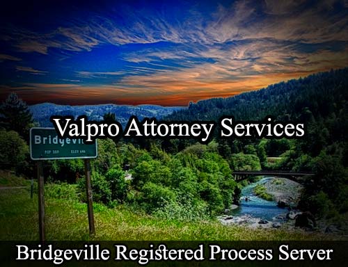 Bridgeville California Registered Process Server