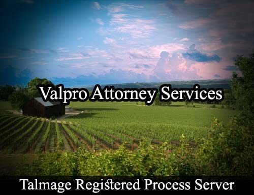 Talmage California Registered Process Server