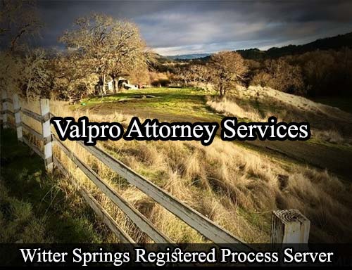 Witter Springs California Registered Process Server
